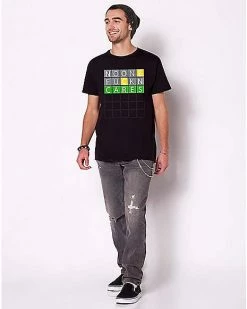 Cheap 🌟 No One Fuckn Cares Wordle T 👕 Shirt ❤️ -EASY Come EASY GO-shop 03923943 c