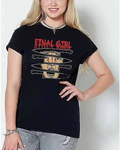 Budget ๐ Final Girl T ๐ Shirt - Last Light Apparel ๐ 3 Budget ๐ Final Girl T ๐ Shirt - Last Light Apparel ๐