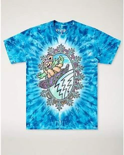 Cheapest 🧨 Tie Dye Snowboarding Bear T 👚 Shirt - Grateful Dead 🛒