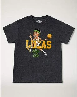 Promo 🛒 Lucas Hoops T 👕 Shirt - Stranger Things 🔔