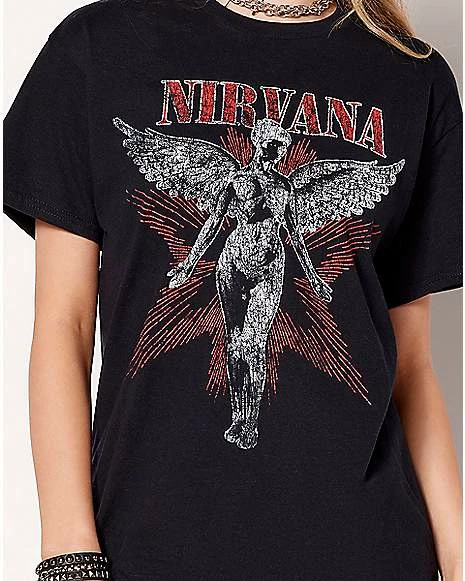 Cheapest 🥰 In Utero Album T 👕 Shirt - Nirvana 😀 4 Cheapest 🥰 In Utero Album T 👕 Shirt - Nirvana 😀 - Image 2