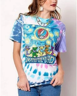 Brand new 🌟 Starry Bears Tie Dye Grateful Dead T 👚 Shirt 🤩