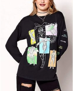 Hot Sale 🥰 Character Color Block Long Sleeve T 👕 Shirt - Attack on Titan 💯