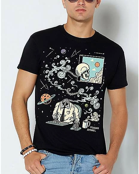 Cheap 🤩 Spacing Out T 👕 Shirt - Murder Apparel 🛒 3 Cheap 🤩 Spacing Out T 👕 Shirt - Murder Apparel 🛒