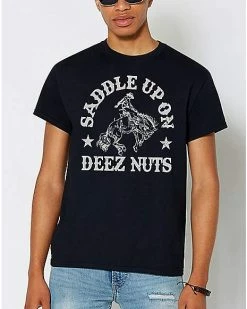 Outlet 🎁 Saddle Up on Deez Nuts T 👚 Shirt 🔔