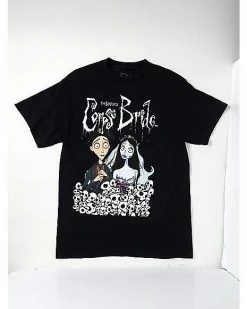 Outlet 🔥 Corpse Bride Skulls T 👕 Shirt 🌟