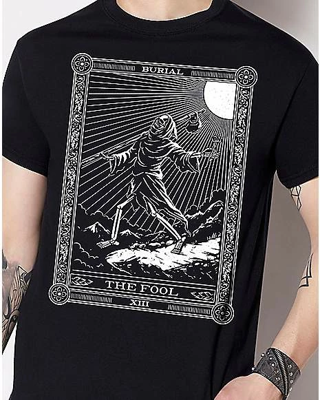 Buy ⭐ The Fool Tarot T 👚 Shirt - Burial 13 😍 4 Buy ⭐ The Fool Tarot T 👚 Shirt - Burial 13 😍 - Image 2