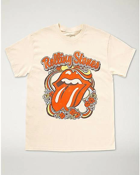 New 👍 Floral The Rolling Stones T 👚 Shirt 🥰 3 New 👍 Floral The Rolling Stones T 👚 Shirt 🥰