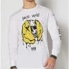 Best Sale 🌟 Long Sleeve Skull Smiley Face Juice WRLD T 👚 Shirt 🔥 -EASY Come EASY GO-shop 03997319 a