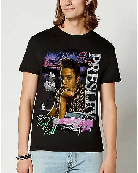 Discount 👍 King of Rock and Roll Elvis T 👚 Shirt 🎁 3 Discount 👍 King of Rock and Roll Elvis T 👚 Shirt 🎁