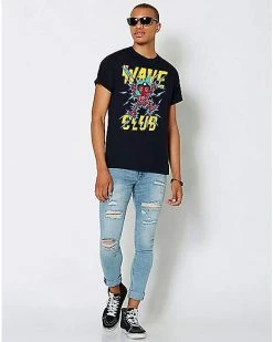 Best Pirce 😀 Heart Wave Club T 👚 Shirt ⭐ -EASY Come EASY GO-shop 04115580 c