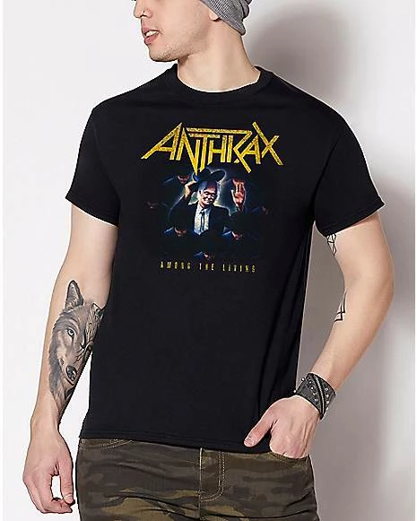 Wholesale 🎁 Among the Living T 👚 Shirt - Anthrax 🎉 3 Wholesale 🎁 Among the Living T 👚 Shirt - Anthrax 🎉