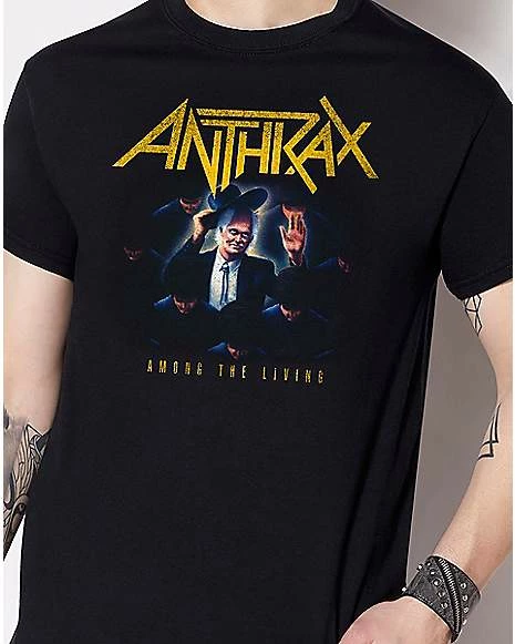Wholesale 🎁 Among the Living T 👚 Shirt - Anthrax 🎉 4 Wholesale 🎁 Among the Living T 👚 Shirt - Anthrax 🎉 - Image 2