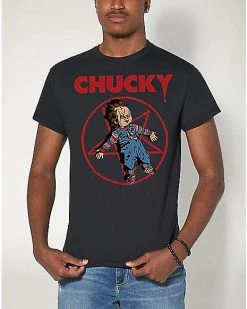 Wholesale 🎁 Chucky Pentagram T 👚 Shirt 🛒