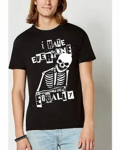 Budget 😍 I Hate Everyone Equally Skeleton T 👚 Shirt 🎁