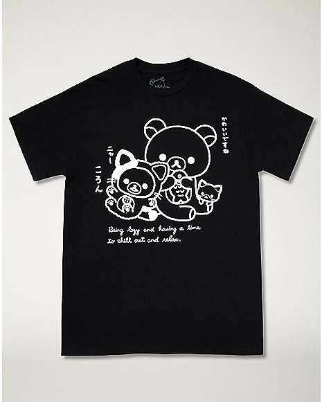 Deals π― Black and White Lazy Rilakkuma T π Shirt π 3 Deals π― Black and White Lazy Rilakkuma T π Shirt π