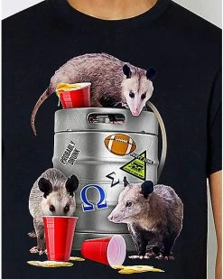 Hot Sale 👏 Possum Party T 👕 Shirt 🎁 -EASY Come EASY GO-shop 04139218 b