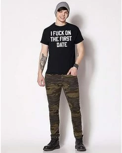 Flash Sale 😍 I Fuck on the First Date T 👕 Shirt 🛒 -EASY Come EASY GO-shop 04141818 c