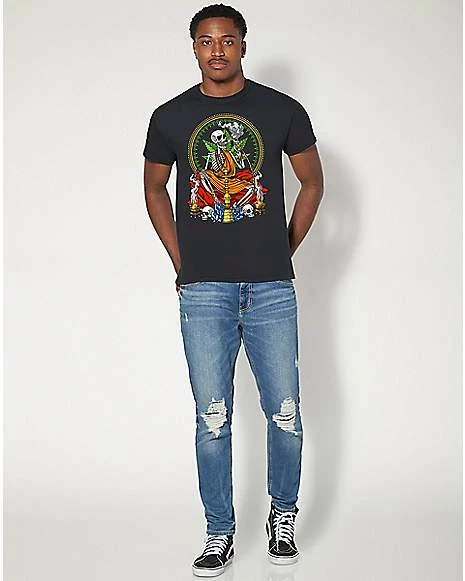 Cheap 😀 Buddha Skeleton T 👚 Shirt - Akasha Shrine 😀 5 Cheap 😀 Buddha Skeleton T 👚 Shirt - Akasha Shrine 😀 - Image 3