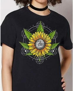 Hot Sale 😀 Weed Sunflower T 👚 Shirt - Akasha Shrine 🔥 -EASY Come EASY GO-shop 04148326 b
