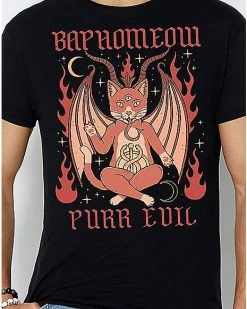 Top 10 🔥 Baphomeow T 👚 Shirt - Thiago Correa 🧨 -EASY Come EASY GO-shop 04148524 f