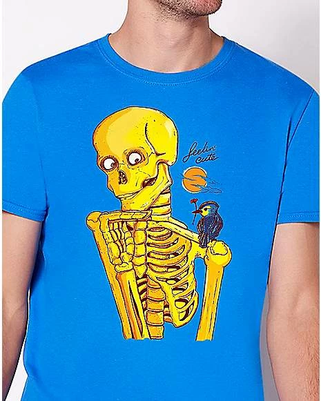 Best Pirce 👍 Feeling Cute Skeleton T 👚 Shirt - Dega Studios 😀 4 Best Pirce 👍 Feeling Cute Skeleton T 👚 Shirt - Dega Studios 😀 - Image 2