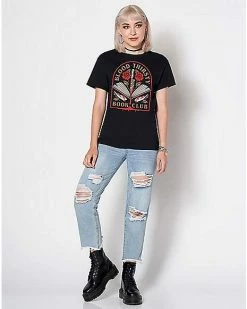 Best deal 👏 Blood Thirsty Book Club T 👚 Shirt - Forensics & Flowers 😍 -EASY Come EASY GO-shop 04150413 c