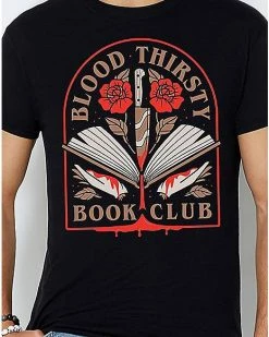 Best deal 👏 Blood Thirsty Book Club T 👚 Shirt - Forensics & Flowers 😍 -EASY Come EASY GO-shop 04150413 f