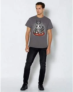 Outlet 🎁 Baphomet Bunny T 👚 Shirt - Ghoulish Bunny Studios 🥰 -EASY Come EASY GO-shop 04151569 c