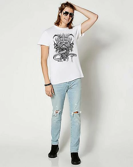 Best deal 🎁 Demon Head T 👚 Shirt - Sawblade666 👏 5 Best deal 🎁 Demon Head T 👚 Shirt - Sawblade666 👏 - Image 3