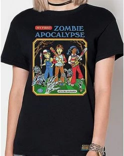 Discount 😉 My First Zombie Apocalypse T 👕 Shirt - Steven Rhodes ✔️ -EASY Come EASY GO-shop 04152641 b