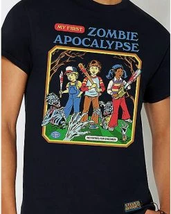 Discount 😉 My First Zombie Apocalypse T 👕 Shirt - Steven Rhodes ✔️ -EASY Come EASY GO-shop 04152641 f