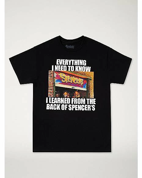 Promo ๐ Back of Spencer's T ๐ Shirt ๐งจ 2 Promo ๐ Back of Spencer's T ๐ Shirt ๐งจ