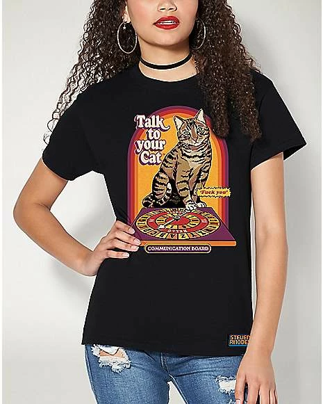 Hot Sale โ Talk to Your Cat T ๐ Shirt - Steven Rhodes ๐ 2 Hot Sale โ Talk to Your Cat T ๐ Shirt - Steven Rhodes ๐