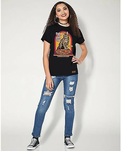 Hot Sale โ Talk to Your Cat T ๐ Shirt - Steven Rhodes ๐ 4 Hot Sale โ Talk to Your Cat T ๐ Shirt - Steven Rhodes ๐ - Image 3