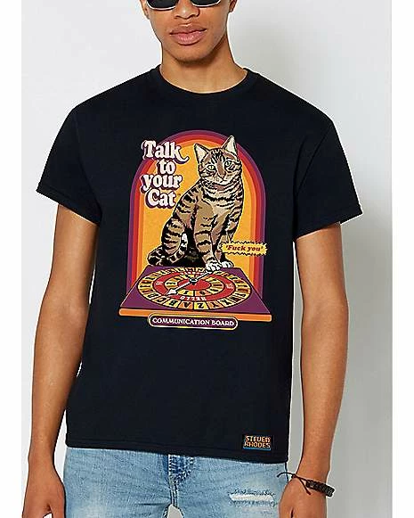 Hot Sale โ Talk to Your Cat T ๐ Shirt - Steven Rhodes ๐ 6 Hot Sale โ Talk to Your Cat T ๐ Shirt - Steven Rhodes ๐ - Image 5