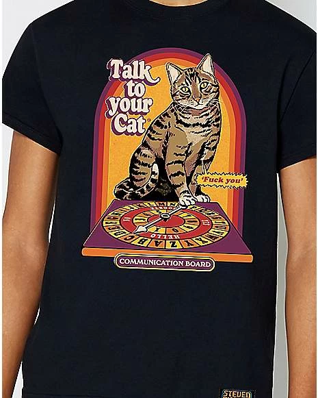 Hot Sale โ Talk to Your Cat T ๐ Shirt - Steven Rhodes ๐ 7 Hot Sale โ Talk to Your Cat T ๐ Shirt - Steven Rhodes ๐ - Image 6