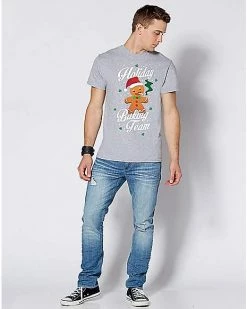 Promo ⌛ Gingerbread Man Holiday Baking Team Ugly 🎄 Christmas T 👚 Shirt 🔔 -EASY Come EASY GO-shop 07506561 c