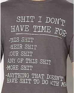 Discount 🥰 Shit I Don't Have Time For T 👕 Shirt ✨ -EASY Come EASY GO-shop 07517055 b