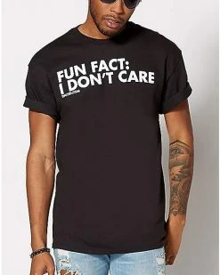 Best Pirce ๐ Fun Fact I Don't Care Plus Size T ๐ Shirt - DPCTED ๐