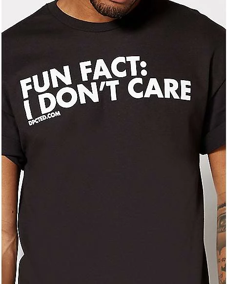 Best Pirce ๐ Fun Fact I Don't Care Plus Size T ๐ Shirt - DPCTED ๐ 4 Best Pirce ๐ Fun Fact I Don't Care Plus Size T ๐ Shirt - DPCTED ๐ - Image 2