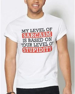 Best Pirce 🛒 Sarcasm Level T 👚 Shirt 👏 -EASY Come EASY GO-shop 07526973 a