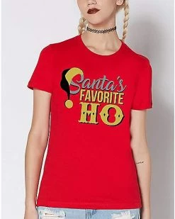 Best Sale ๐ Santa's Favorite Ho T ๐ Shirt โ๏ธ