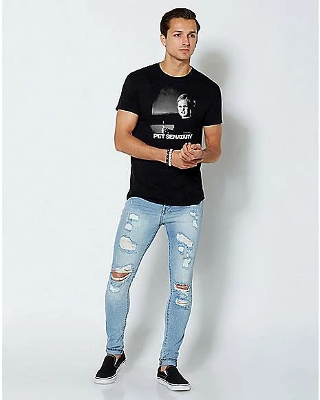 Brand new π Black and White Pet Sematary T π Shirt β€οΈ 5 Brand new π Black and White Pet Sematary T π Shirt β€οΈ - Image 3