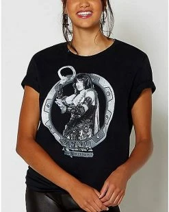 Discount 😀 Xena Chakram T 👕 Shirt - Xena: Warrior Princess ✔️
