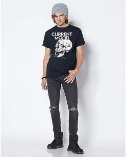 Promo 😉 Current Mood Skull T 👕 Shirt 🎉 -EASY Come EASY GO-shop 07597974 c