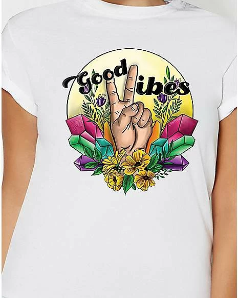 Cheap 👍 Good Vibes T 👚 Shirt - ColorTripz 😍 4 Cheap 👍 Good Vibes T 👚 Shirt - ColorTripz 😍 - Image 2