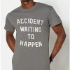 New 👍 Accident Waiting to Happen T 👕 Shirt 🥰