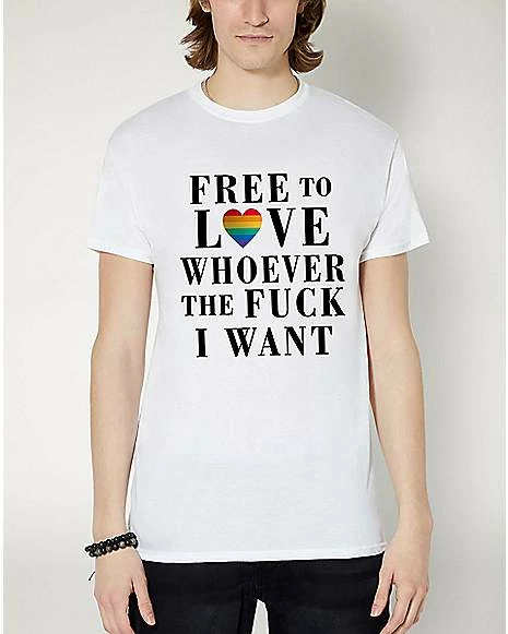 Best Sale ๐ Free To Love Whoever I Want Pride T ๐ Shirt ๐ 3 Best Sale ๐ Free To Love Whoever I Want Pride T ๐ Shirt ๐