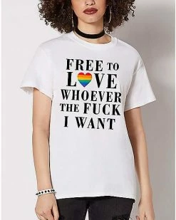 Best Sale ๐ Free To Love Whoever I Want Pride T ๐ Shirt ๐ 13 Best Sale ๐ Free To Love Whoever I Want Pride T ๐ Shirt ๐ -EASY Come EASY GO-shop 07618903 e